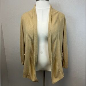 Earthbound Trading Co Sand Nude Cardigan - Size L